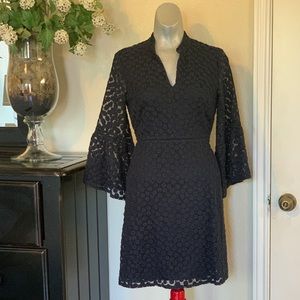 Navy A-line dress